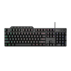 Teclado Delux Usb Gaming K9800U Negro + Luces RBG